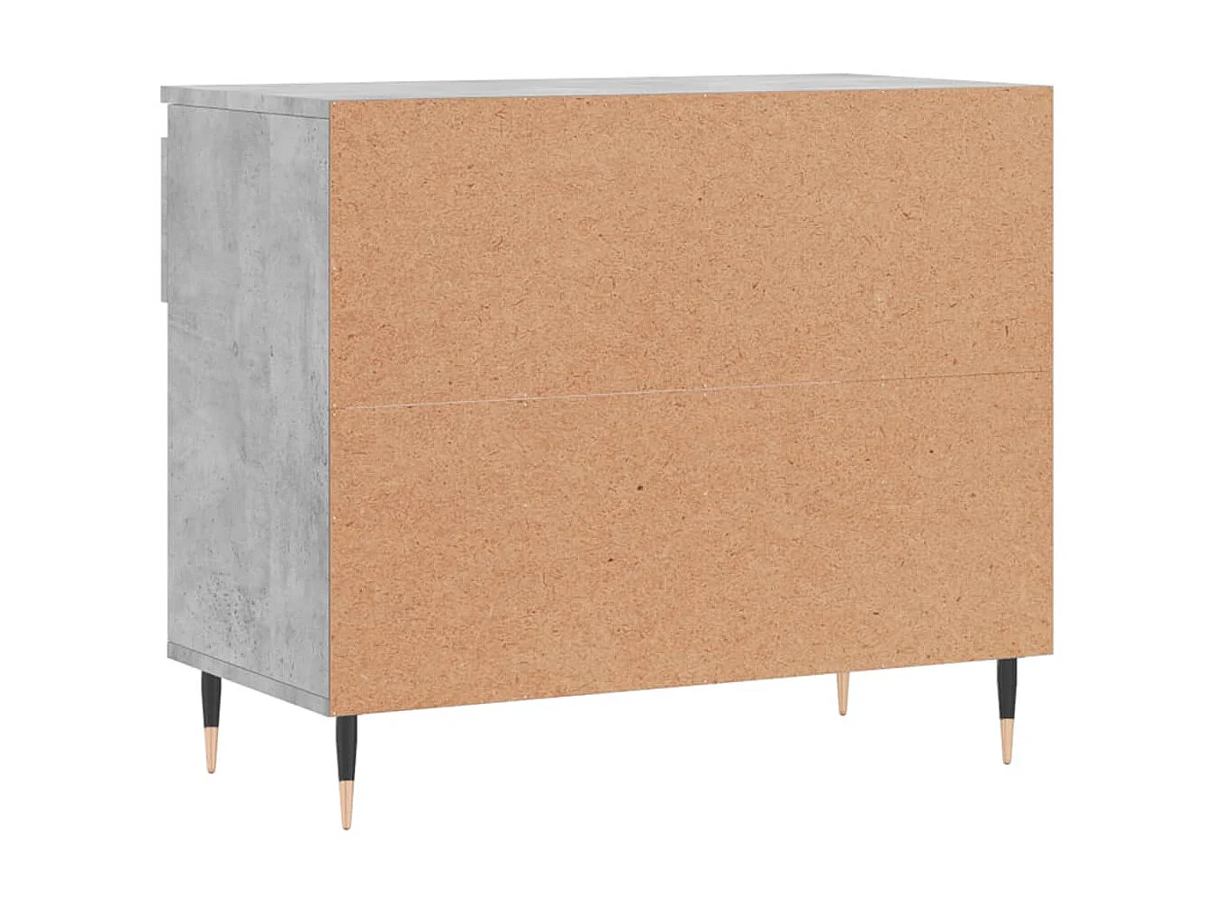 Zapatero Gris hormigón 70x36x60 cm Madera contrachapada