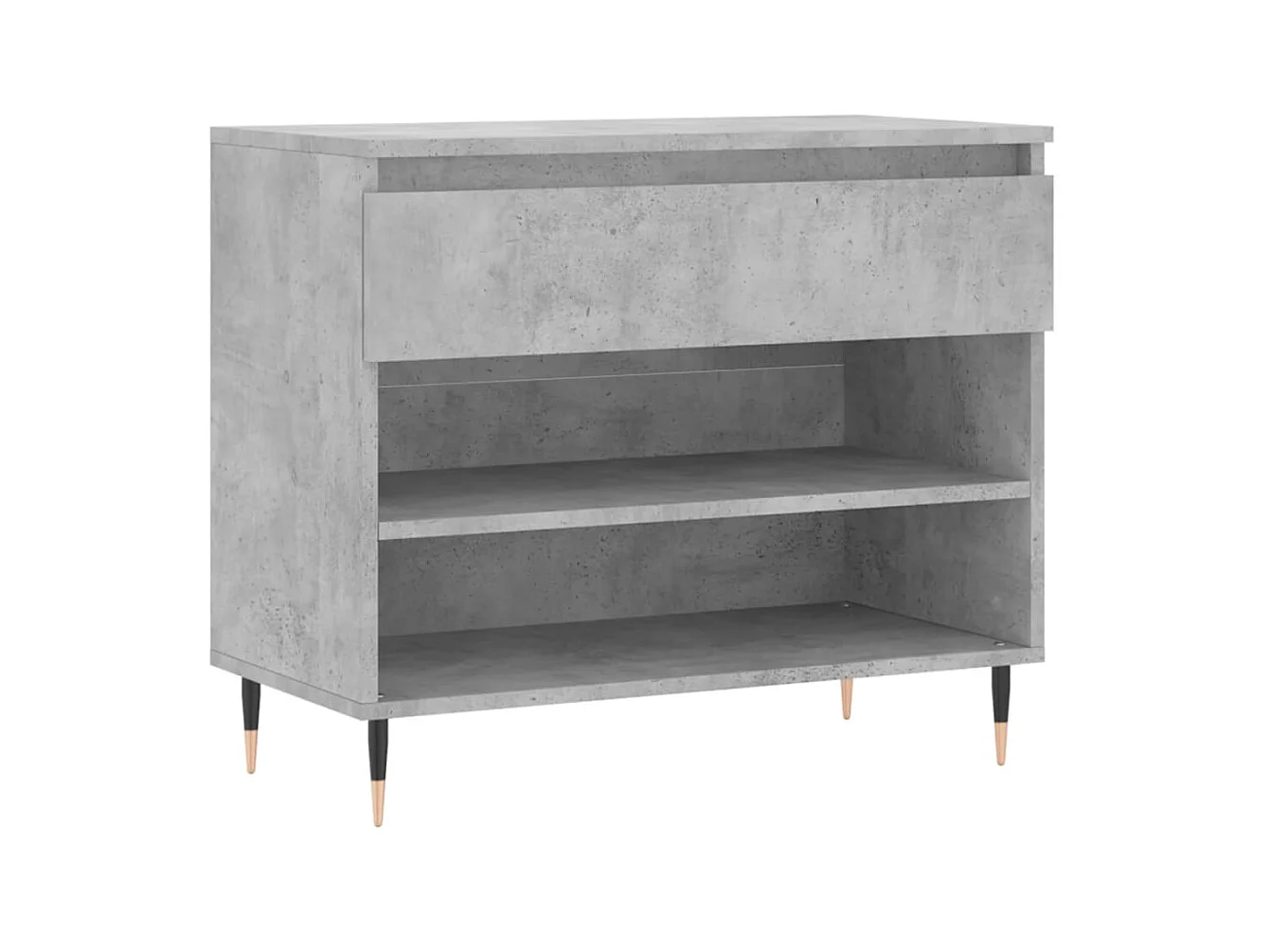 Armoire à chaussures Gris béton 70x36x60 cm Bois d'ingénierie