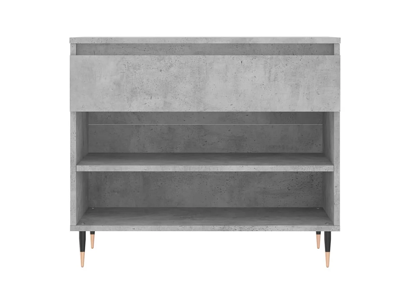 Armoire à chaussures Gris béton 70x36x60 cm Bois d'ingénierie