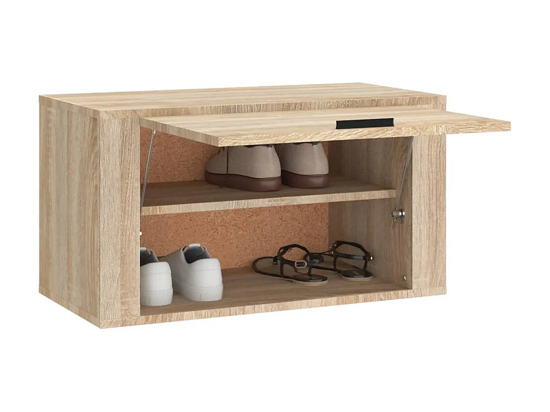 Scarpiera a parete Rovere Sonoma 70x35x38 cm