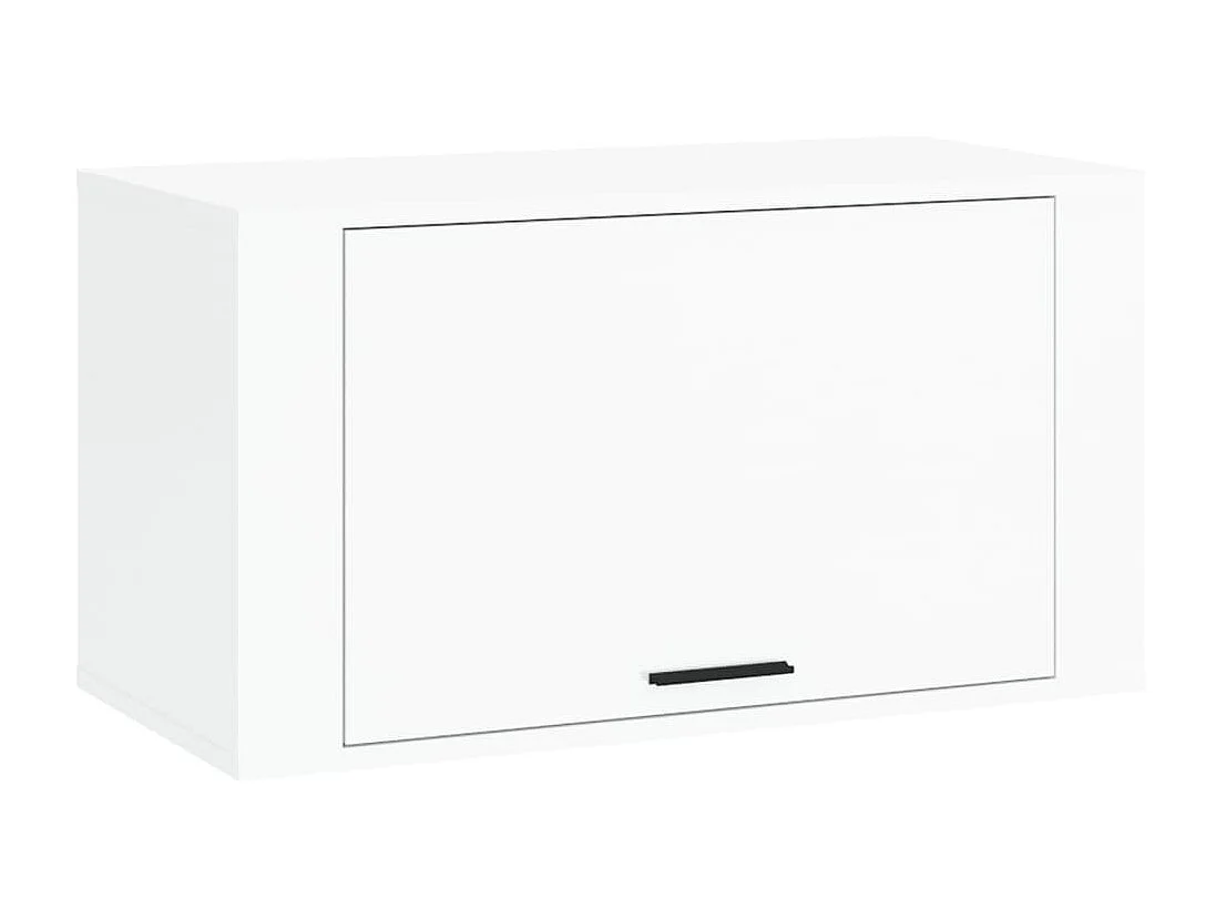 Armoire à chaussures murale Blanc brillant 70x35x38 cm