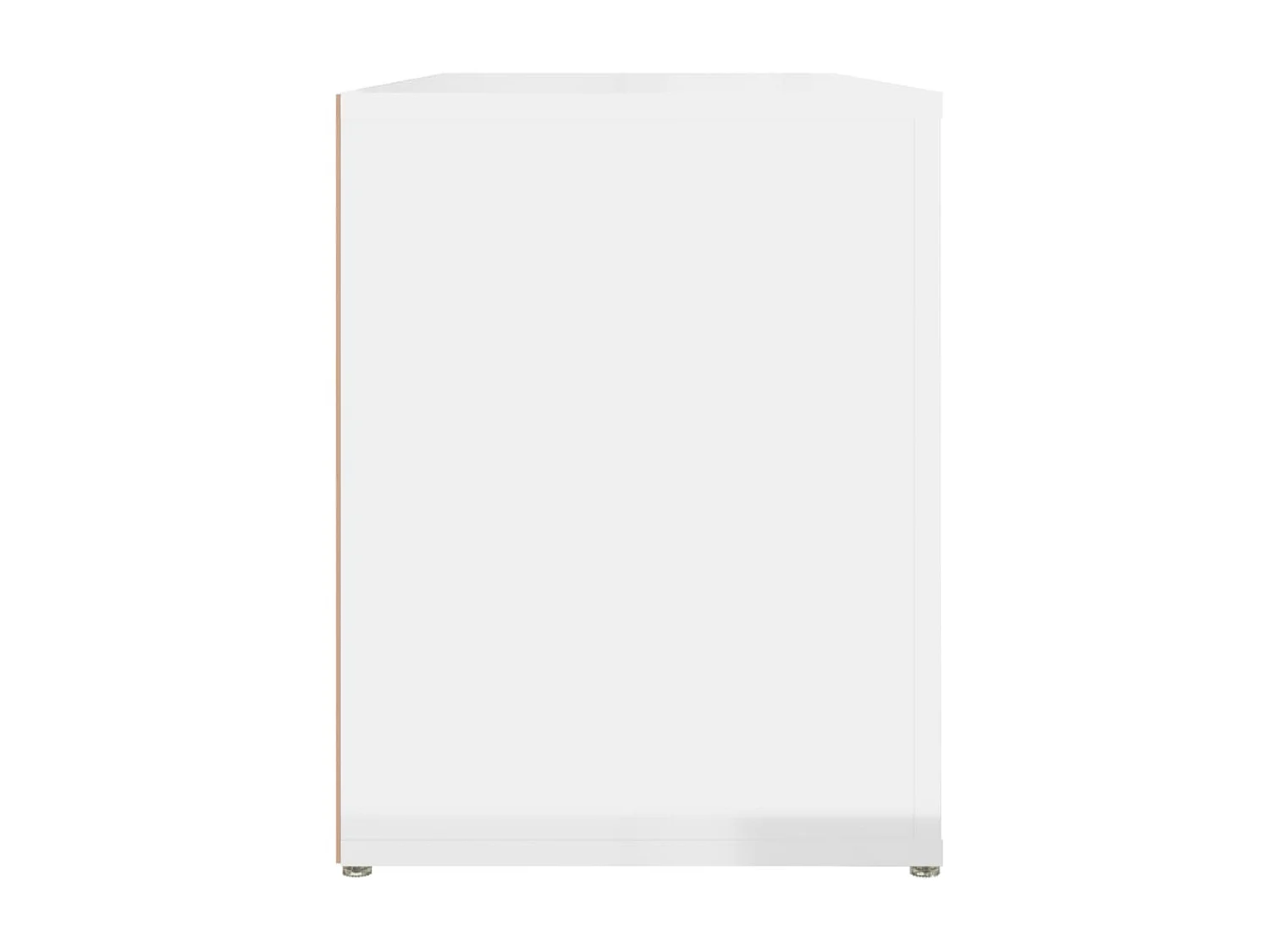 étagère à chaussures Blanc brillant 100x35x45cm Bois ingénierie