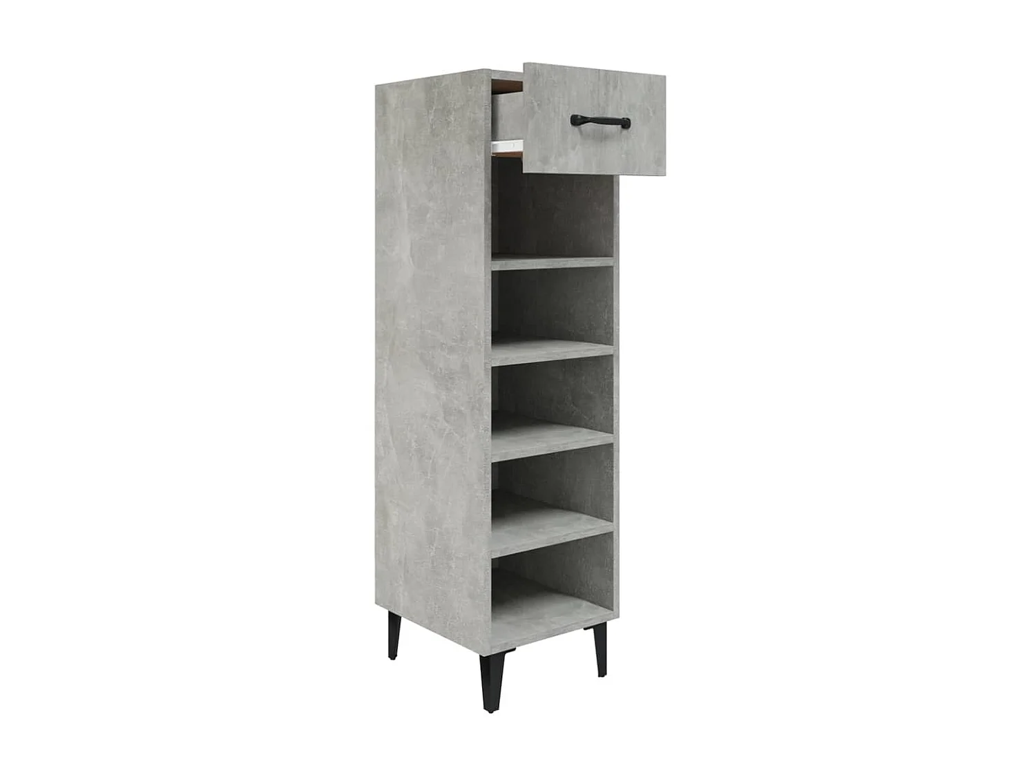 Schuhschrank Betongrau 30x35x105 cm Holzwerkstoff