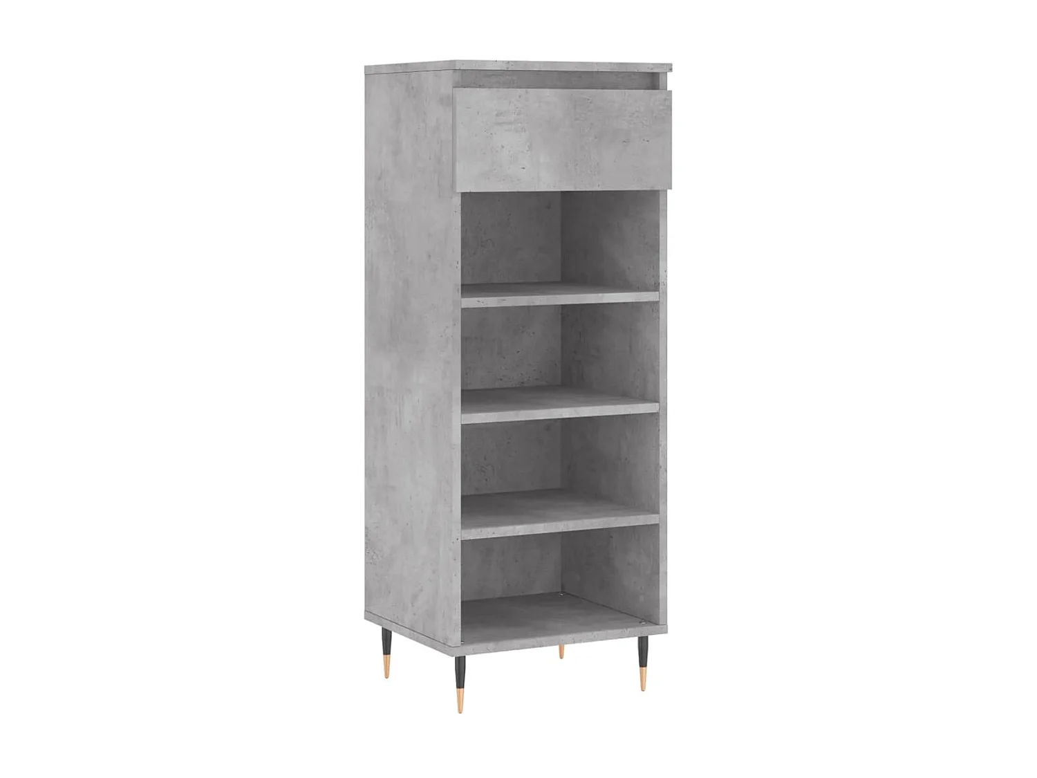 Armoire à chaussures Gris béton 40x36x105 cm Bois d'ingénierie
