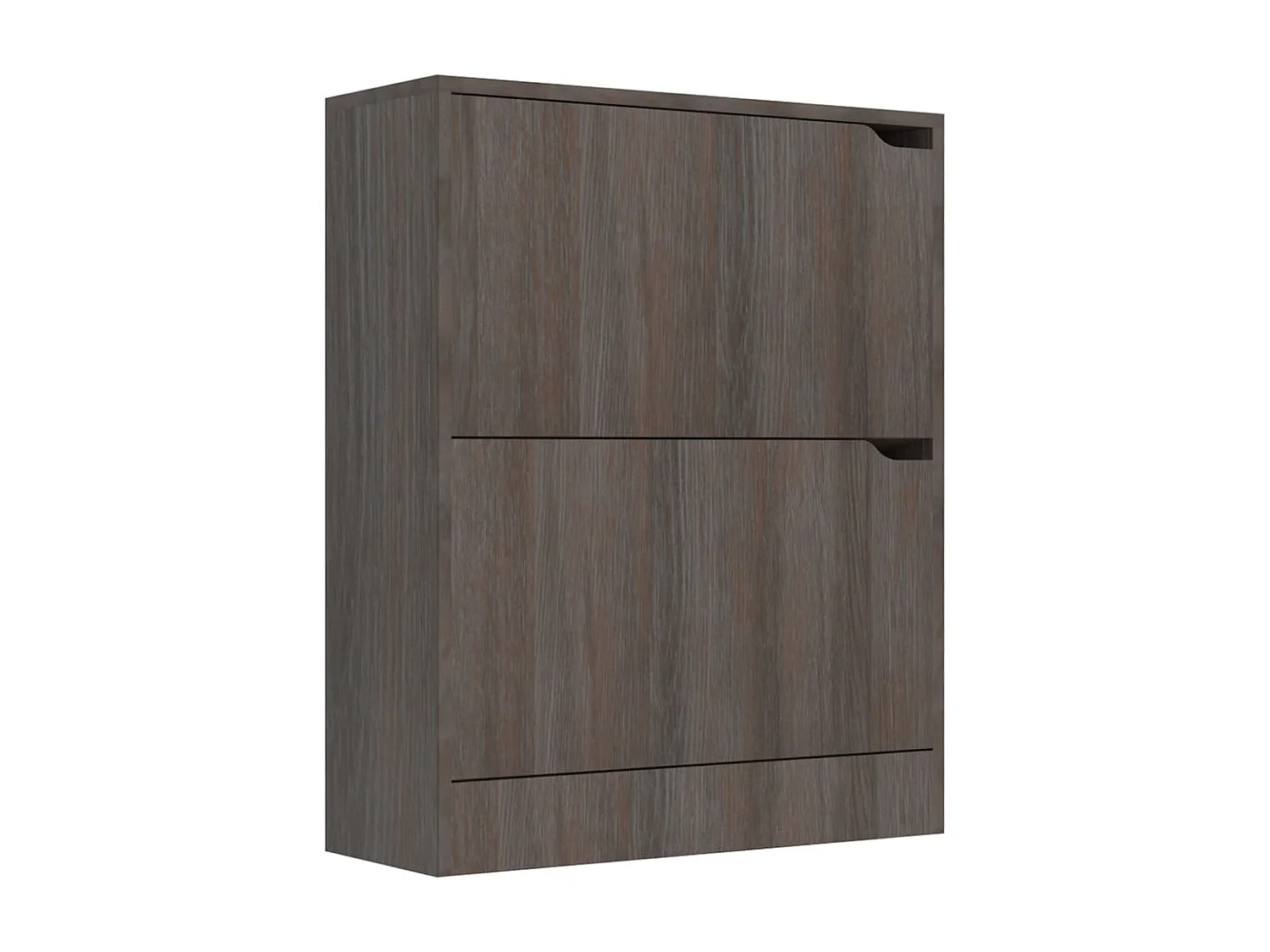 Sapateira 2 portas Carvalho cinza 59x24x74 cm Aglomerado