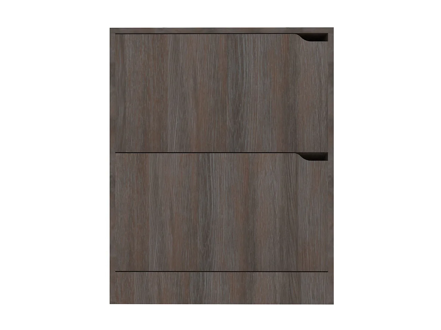 Sapateira 2 portas Carvalho cinza 59x24x74 cm Aglomerado