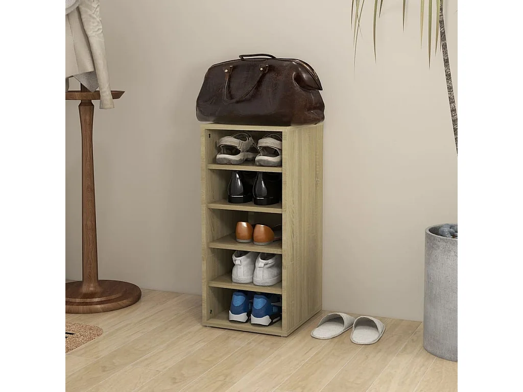 Armoire à chaussures Chêne Sonoma 31,5x35x70 cm Aggloméré