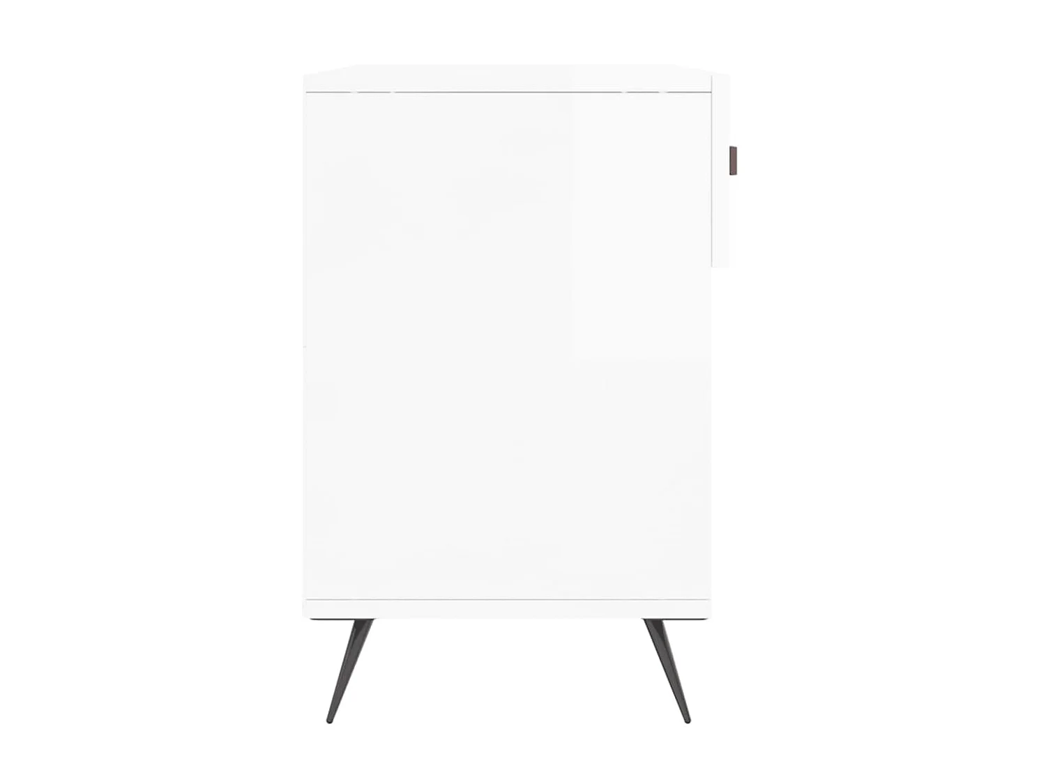 Banc à chaussures blanc brillant 102x35x55 cm bois d'ingénierie