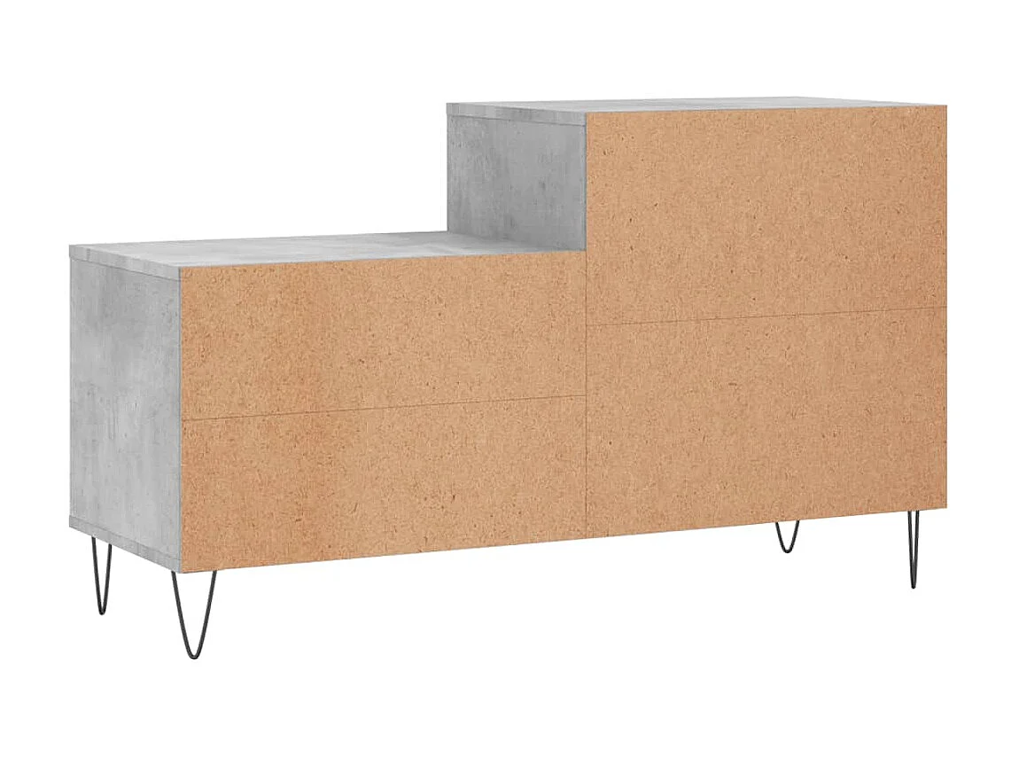 Armoire à chaussures Gris béton 102x36x60 cm Bois d'ingénierie