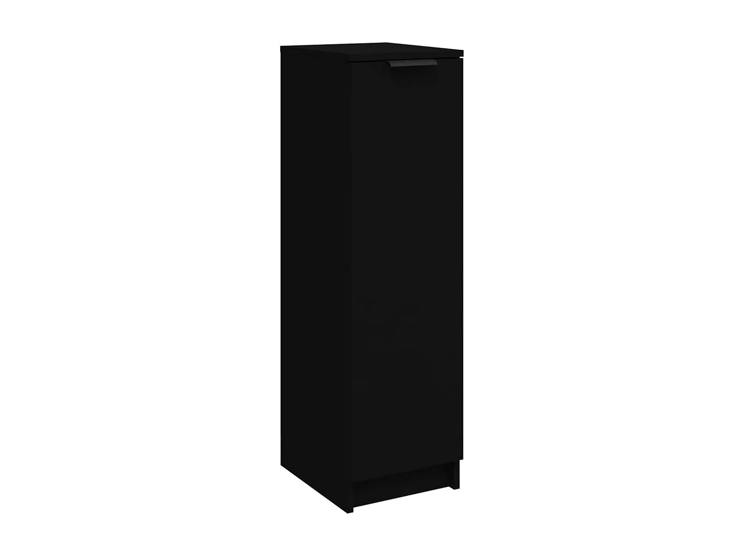 Armoire à chaussures noir 30x35x100 cm bois d'ingénierie