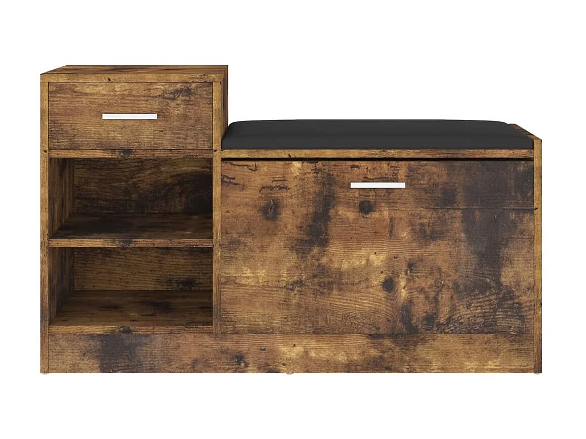 Schoenenbank Gerookt eiken 94,5x31x57 cm Spaanplaat