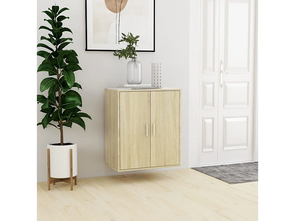 Schoenenkast Sonoma eiken 60x35x70 cm Spaanplaat