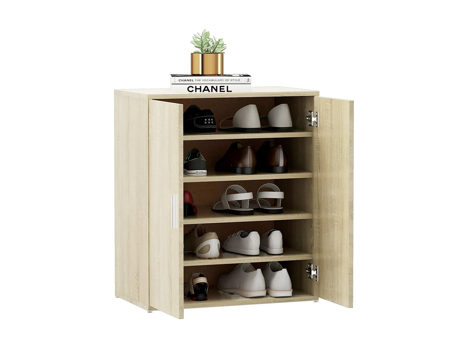 Schoenenkast Sonoma eiken 60x35x70 cm Spaanplaat