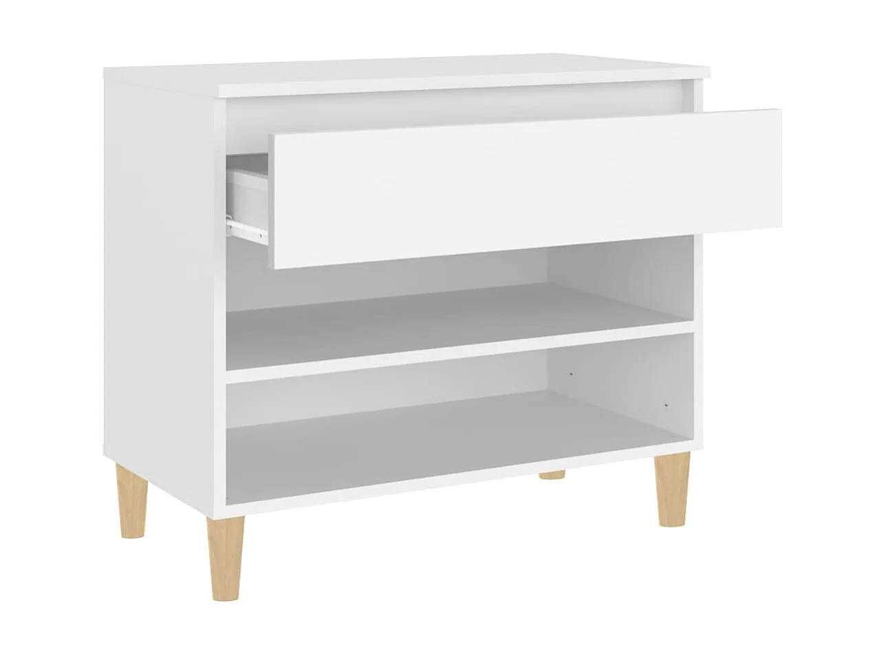 Armoire à chaussures Blanc 70x36x60 cm Bois d'ingénierie