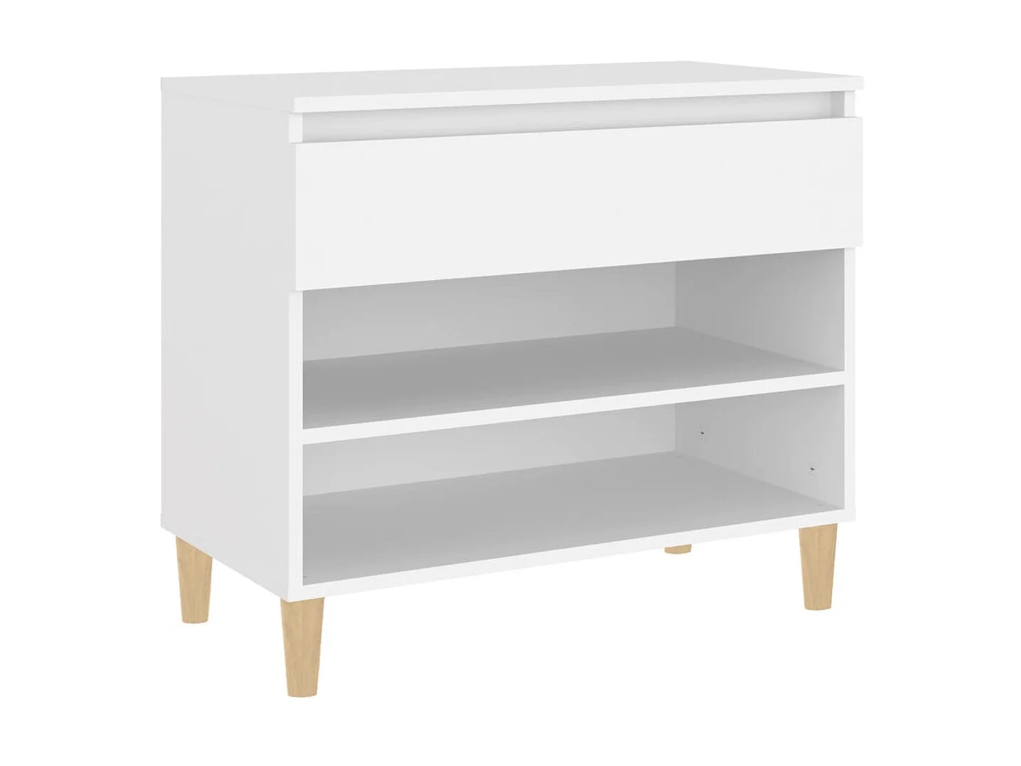 Armoire à chaussures Blanc 70x36x60 cm Bois d'ingénierie