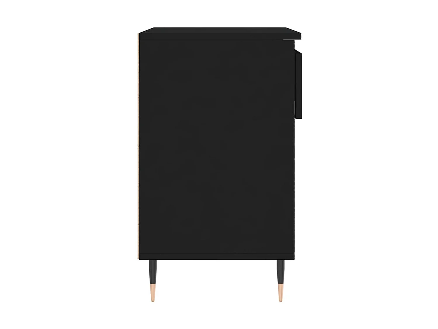 Schoenenkast Zwart 70x36x60 cm Bewerkt hout