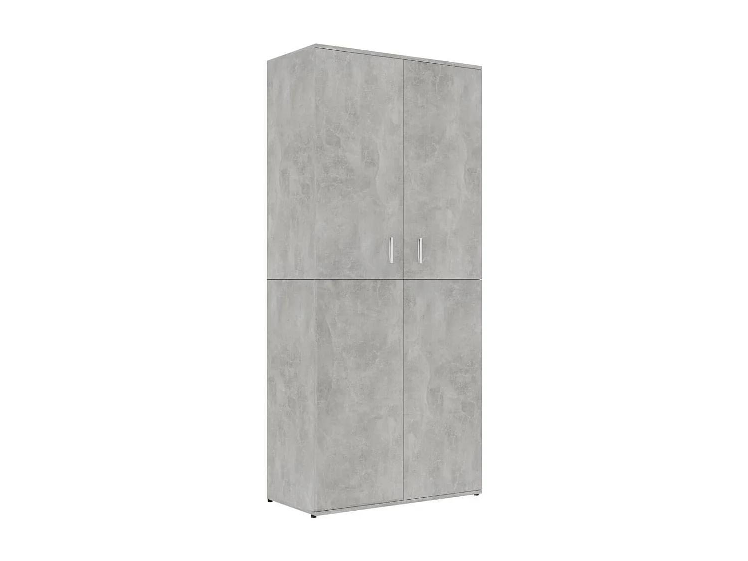Armoire à chaussures Gris béton 80x39x178 cm Aggloméré