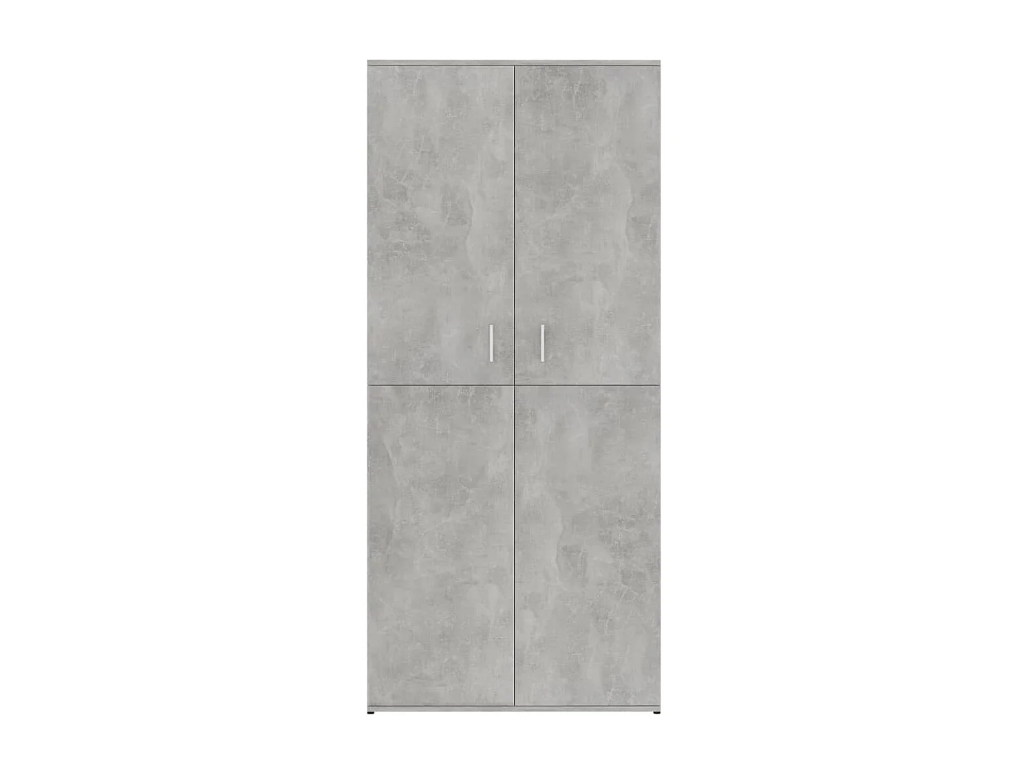 Armoire à chaussures Gris béton 80x39x178 cm Aggloméré