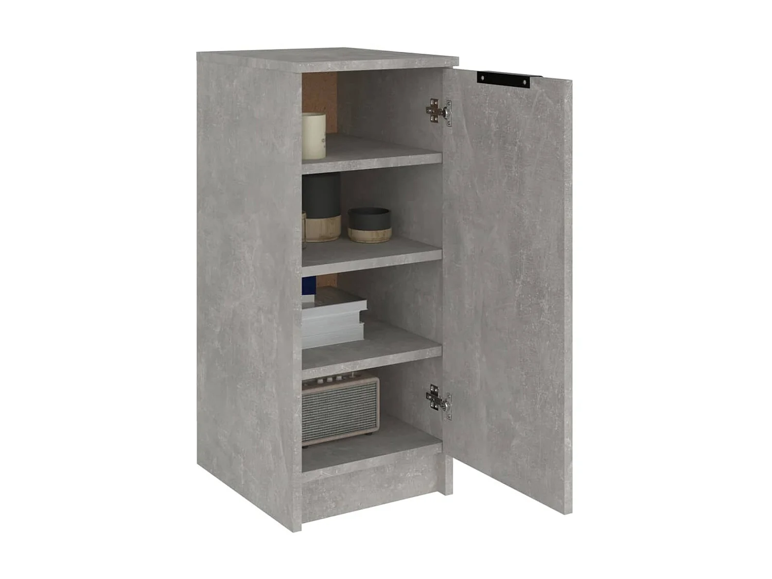 Scarpiera Grigio cemento 30x35x70 cm Derivati del legno