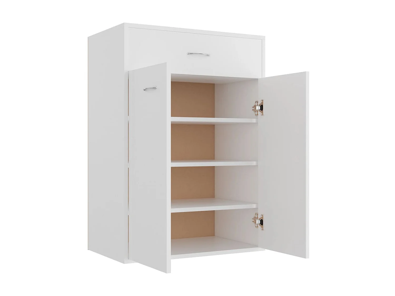 Sapateira Branco 60x35x84 cm Madeira trabalhada