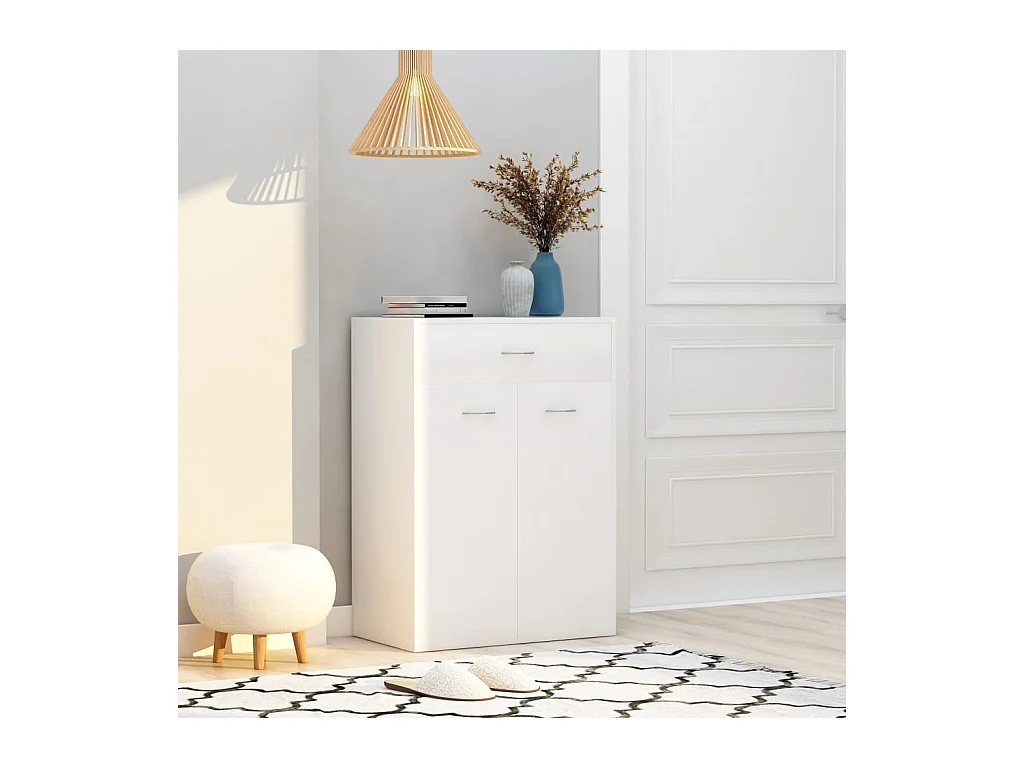Scarpiera Bianca 60x35x84 cm MDF