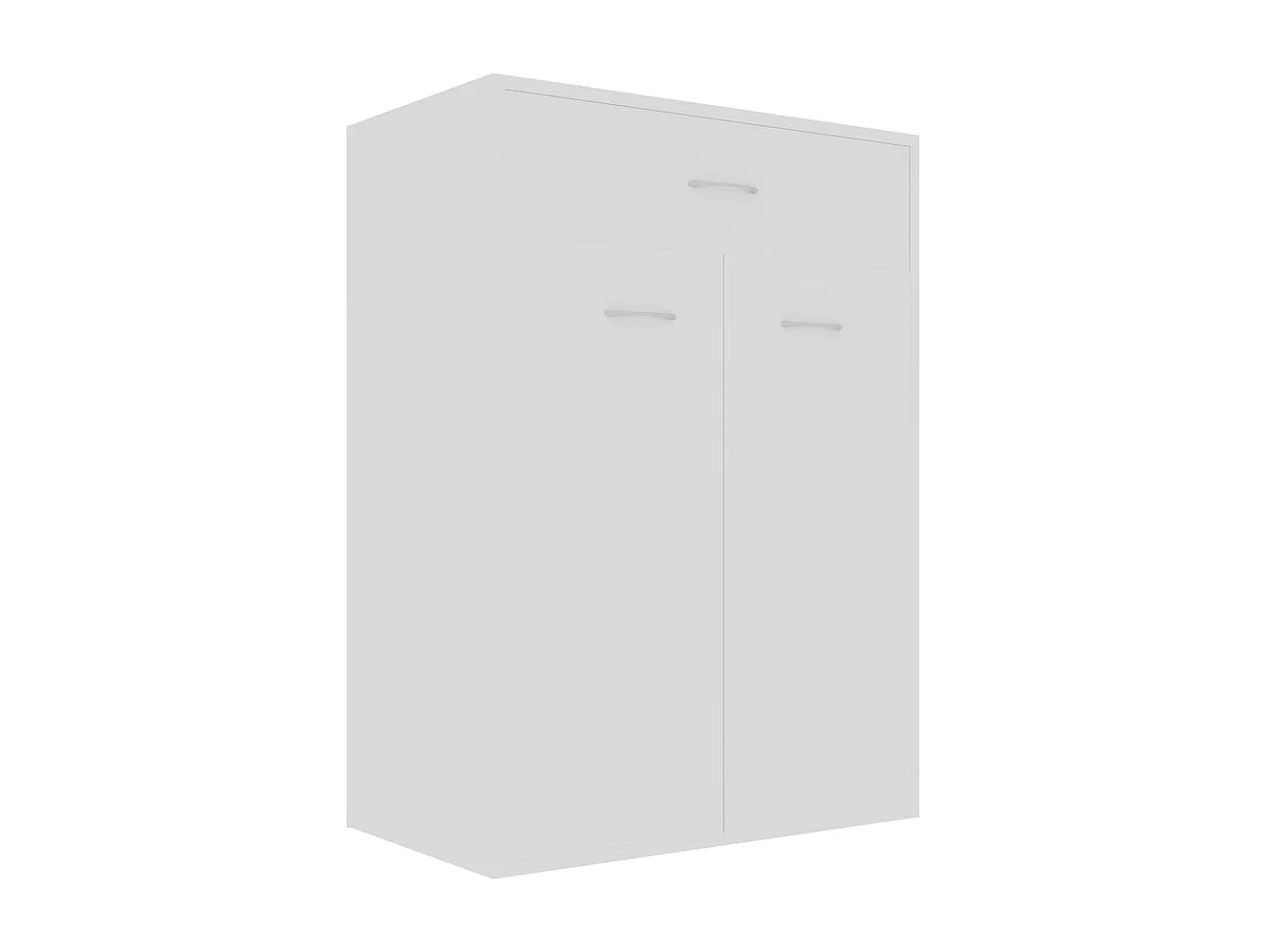 Armoire à chaussures Blanc 60x35x84 cm Bois d'ingénierie