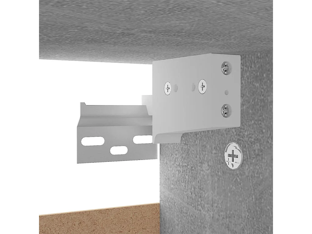 Schoenenkast Betongrijs 60x35x70 cm Spaanplaat