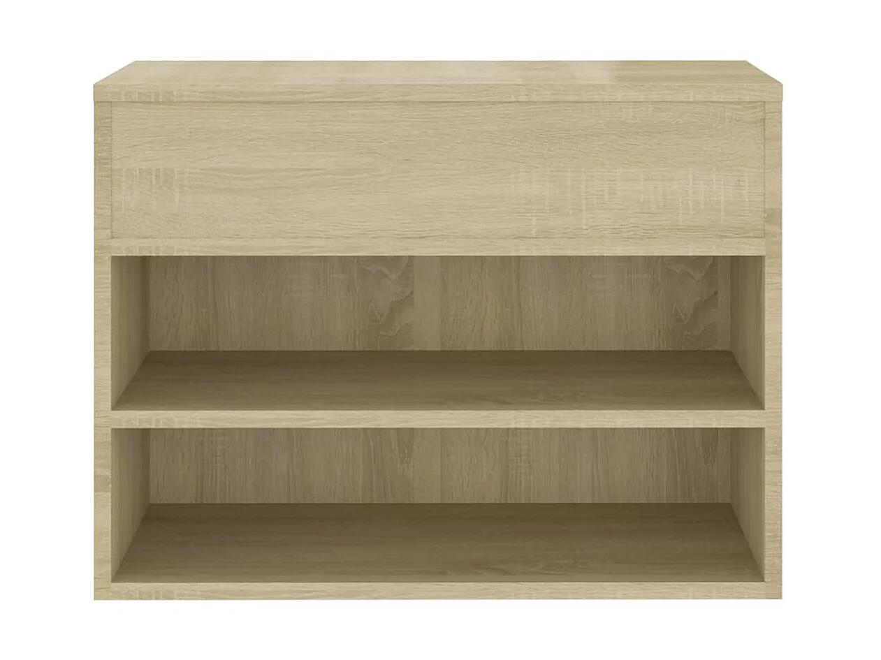 Banc à chaussures Chêne sonoma 60x30x45 cm Aggloméré