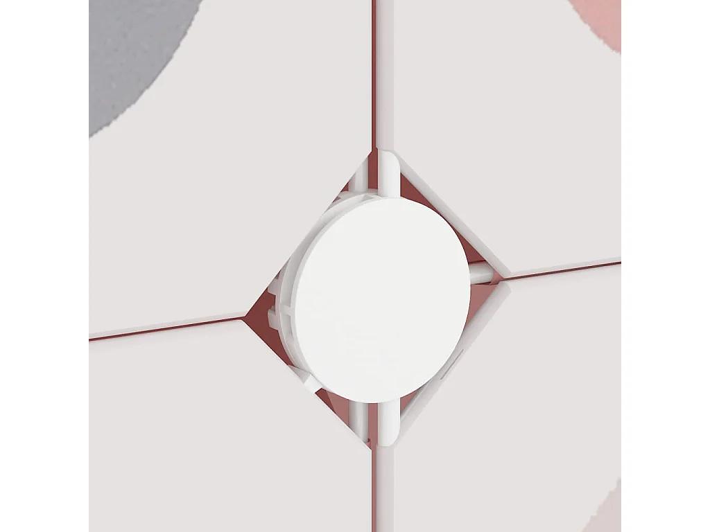 Mobile portaoggetti per bambini con 6 cubi Rosa PP