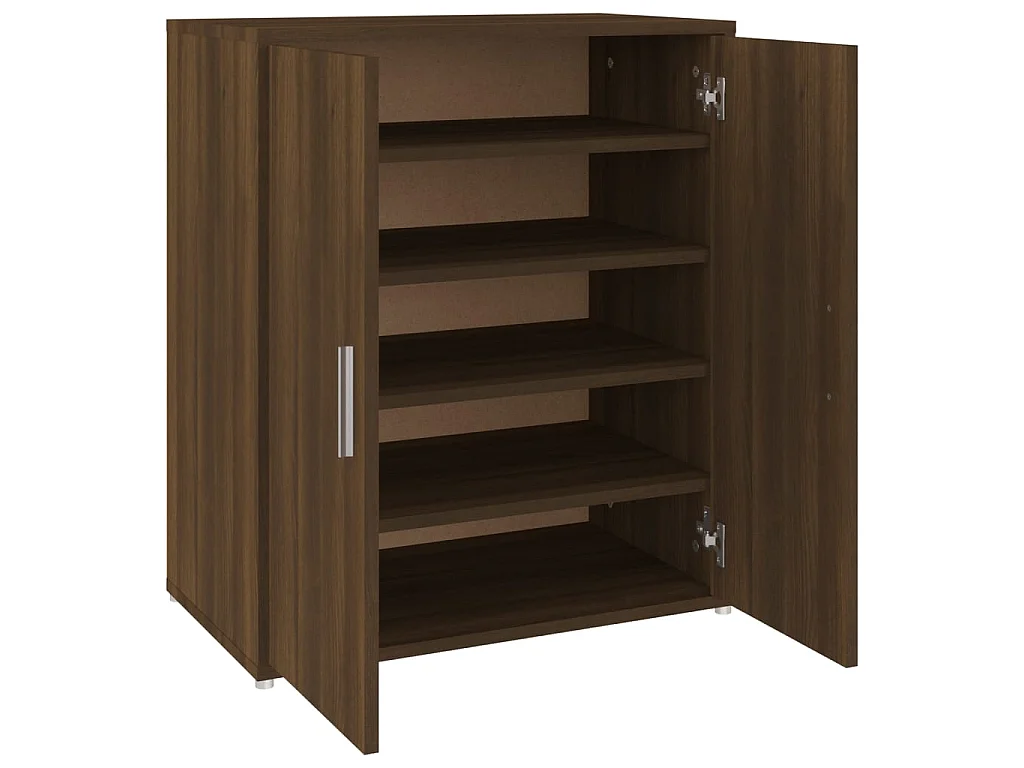 Meuble à chaussures Chêne marron 60x35x70 cm Bois d'ingénierie