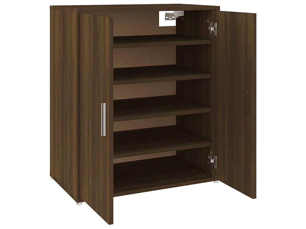 Meuble à chaussures Chêne marron 60x35x70 cm Bois d'ingénierie