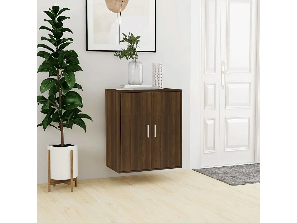 Meuble à chaussures Chêne marron 60x35x70 cm Bois d'ingénierie