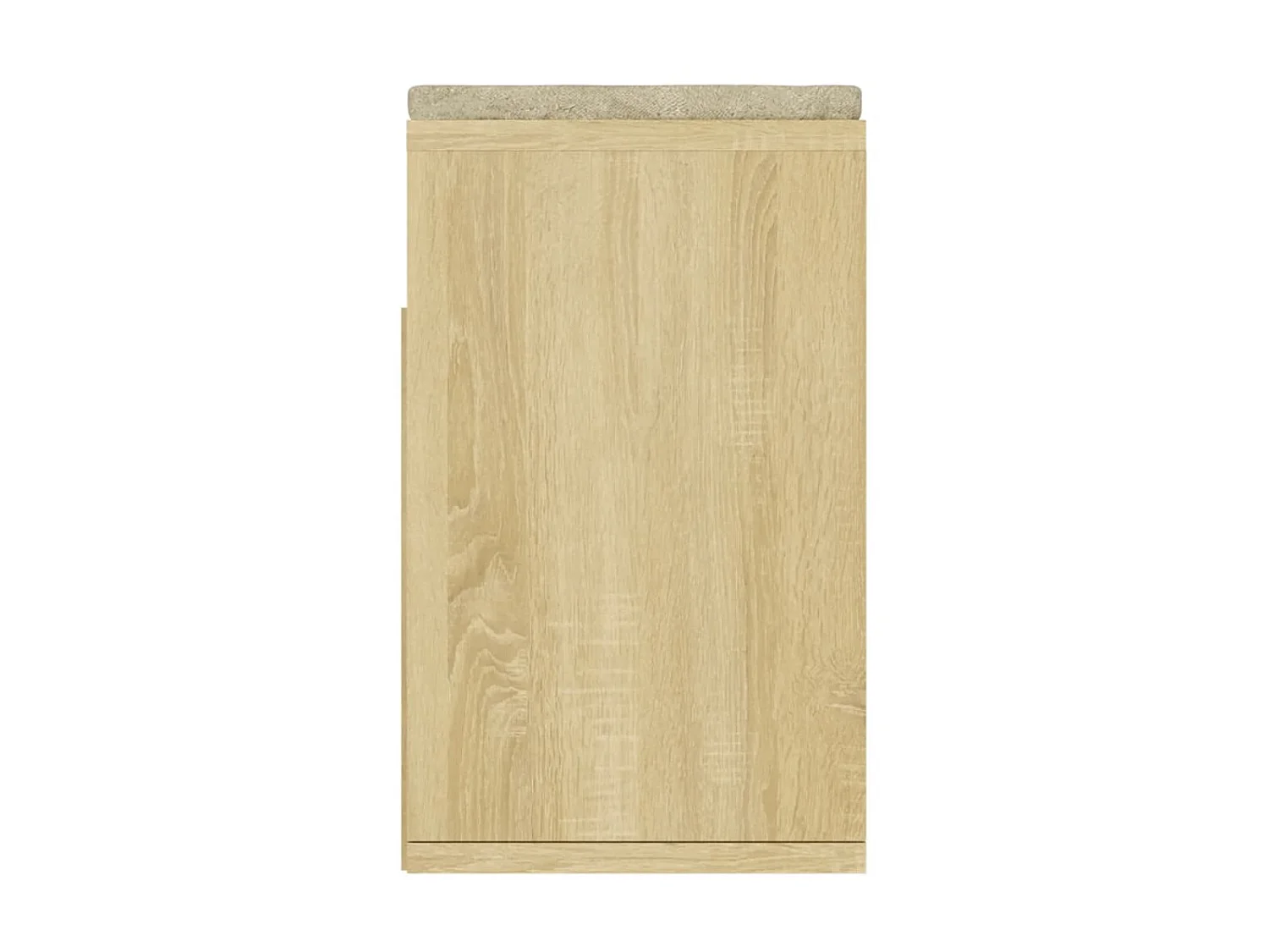 Cuscino per panca per scarpe Rovere Sonoma 104x30x49 cm Truciolato