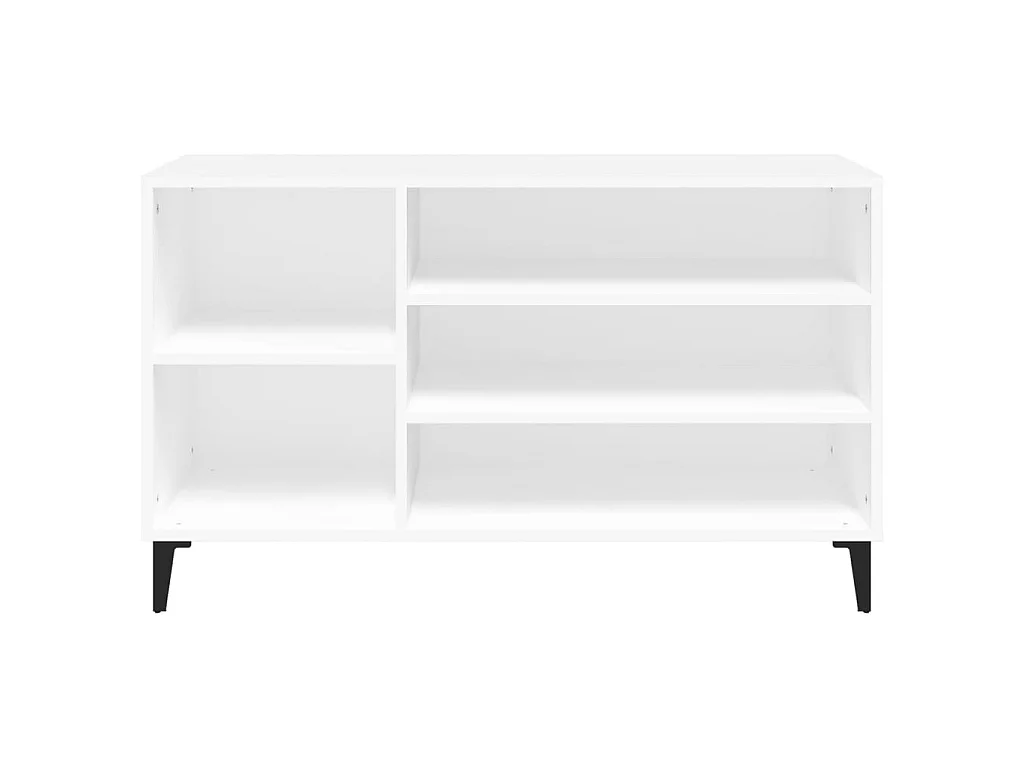 Armoire à chaussures Blanc 102x36x60 cm Bois d'ingénierie