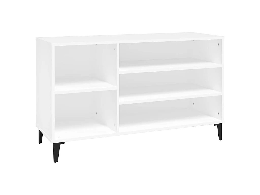 Armoire à chaussures Blanc 102x36x60 cm Bois d'ingénierie