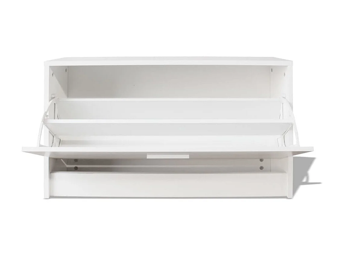 Panca per scarpe 80 x 24 x 45 cm Bianca