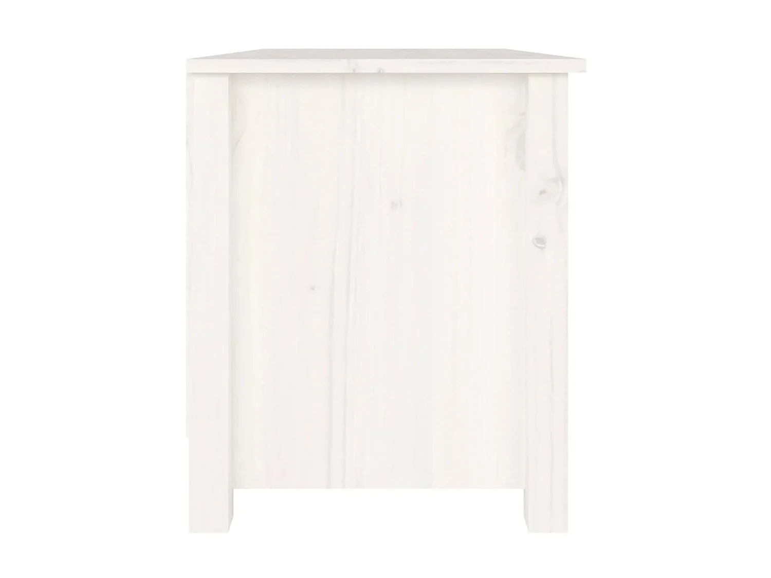 Banco zapatero Blanco 70x38x45,5 cm Madera maciza de pino