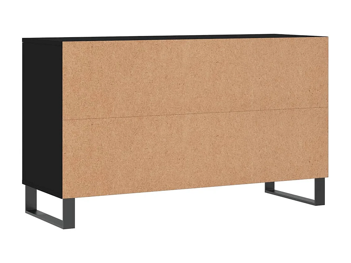 Schoenenkast Zwart 102x36x60 cm Bewerkt hout