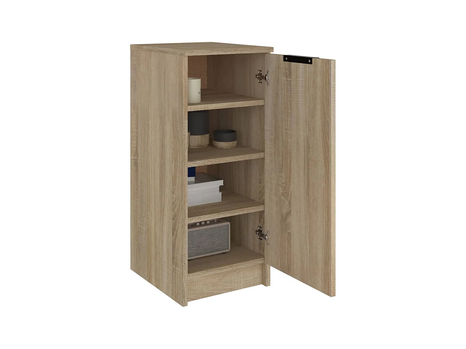 Schoenenkast Sonoma eiken 30x35x70 cm Bewerkt hout