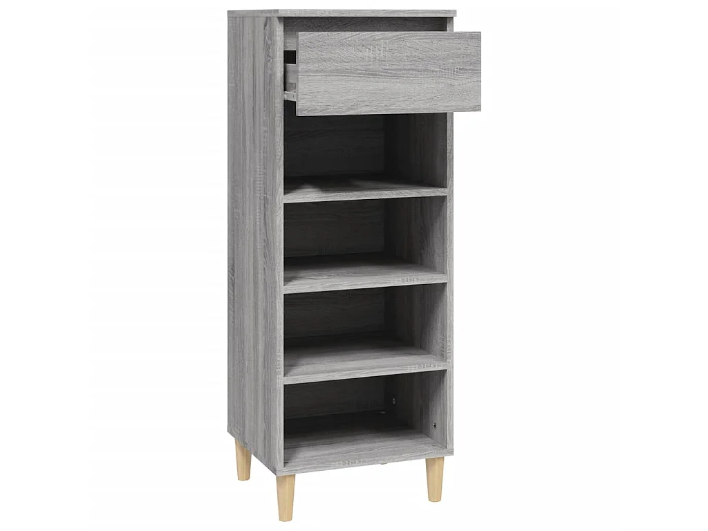 Armoire à chaussures Sonoma gris 40x36x105 cm Bois d'ingénierie