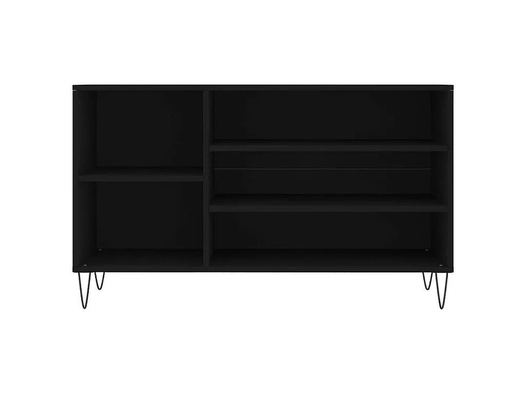 Armoire à chaussures Noir 102x36x60 cm Bois d'ingénierie