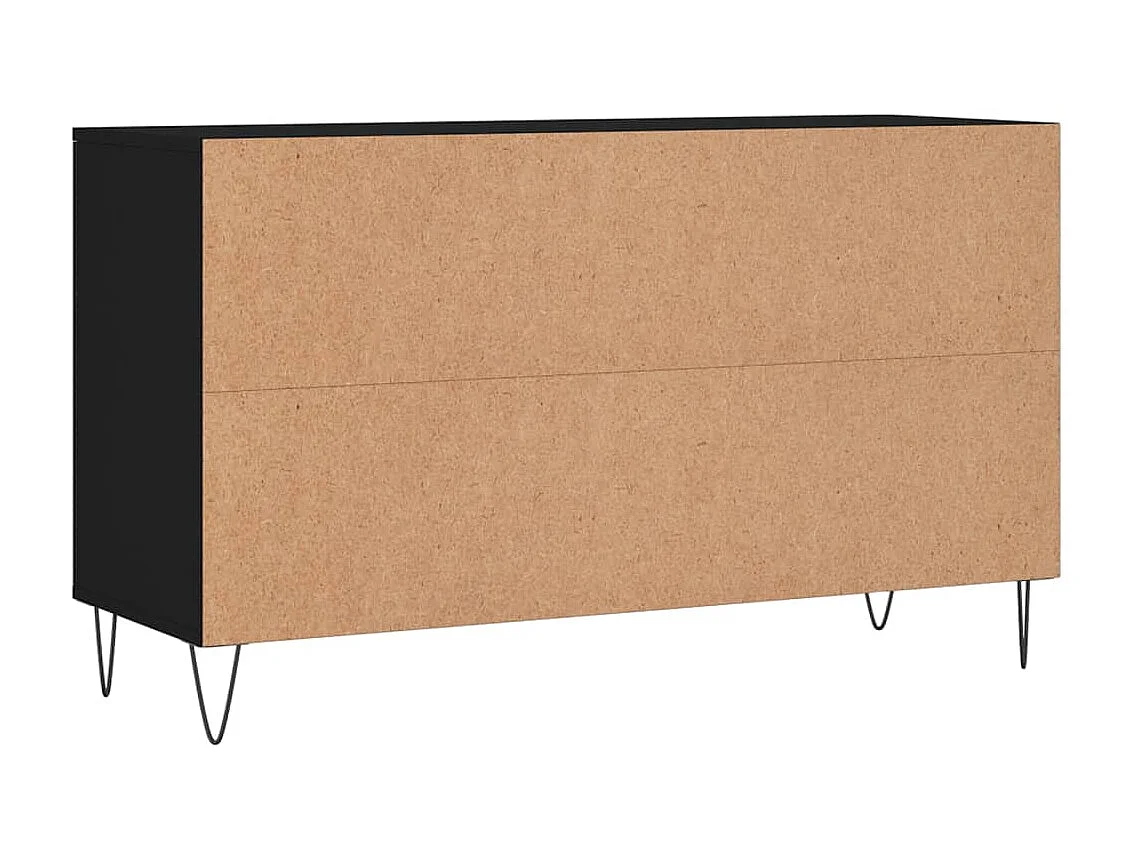 Armoire à chaussures Noir 102x36x60 cm Bois d'ingénierie