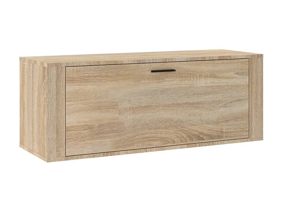 Schoenenkast wandmontage Sonoma eiken 100x35x38 cm