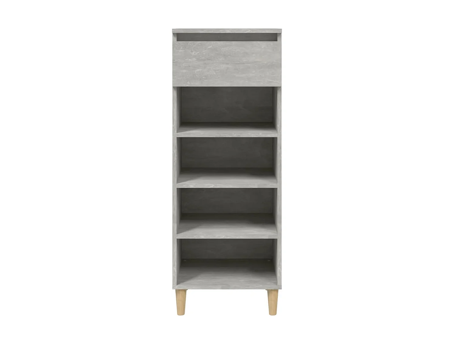 Armoire à chaussures Gris béton 40x36x105 cm Bois d'ingénierie