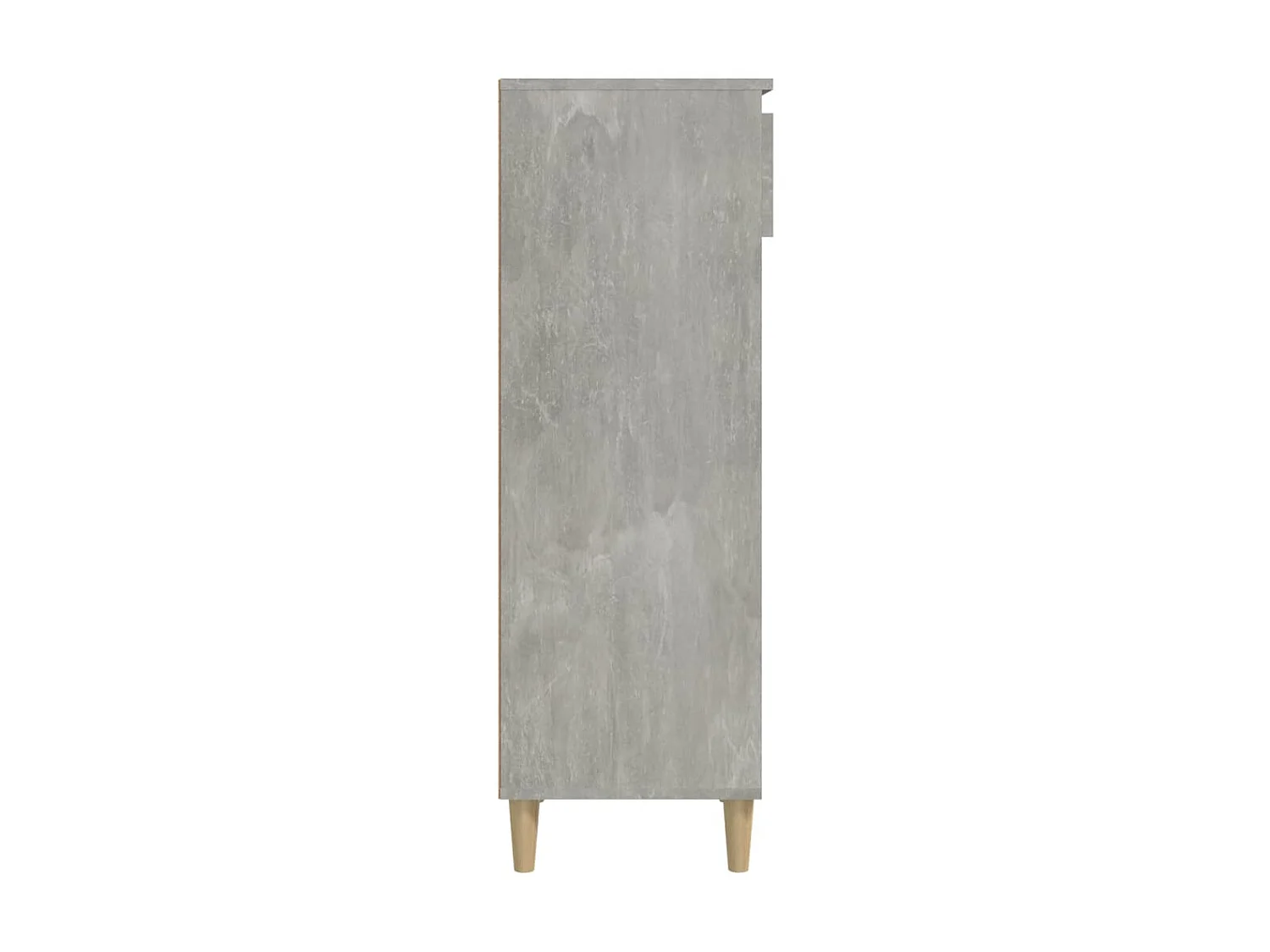 Armoire à chaussures Gris béton 40x36x105 cm Bois d'ingénierie