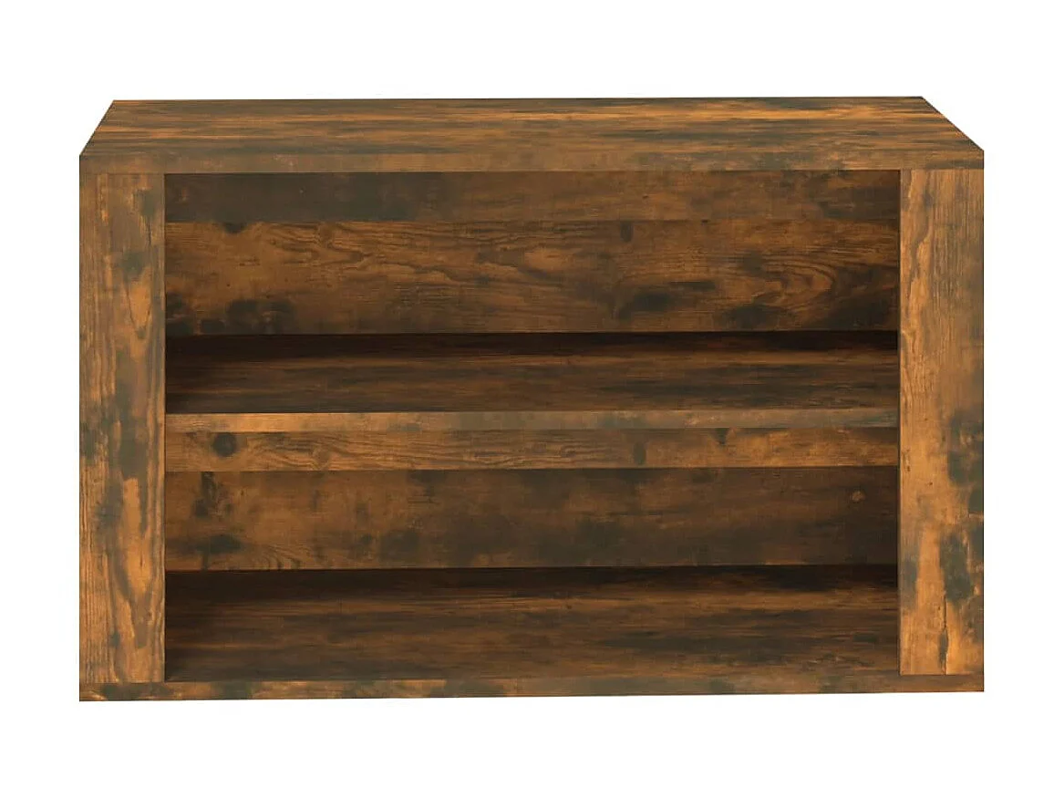 zapatero Roble ahumado 75x35x45 cm Madera contrachapada