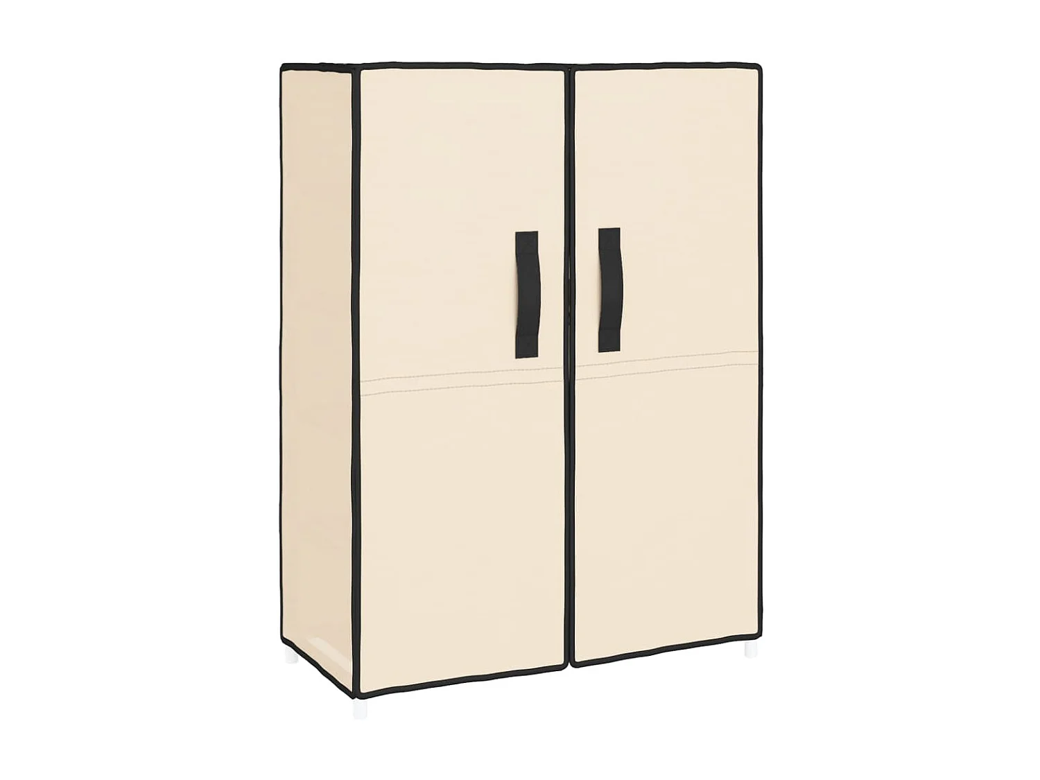 Armoire à chaussures beige 60x28x90 cm Tissu