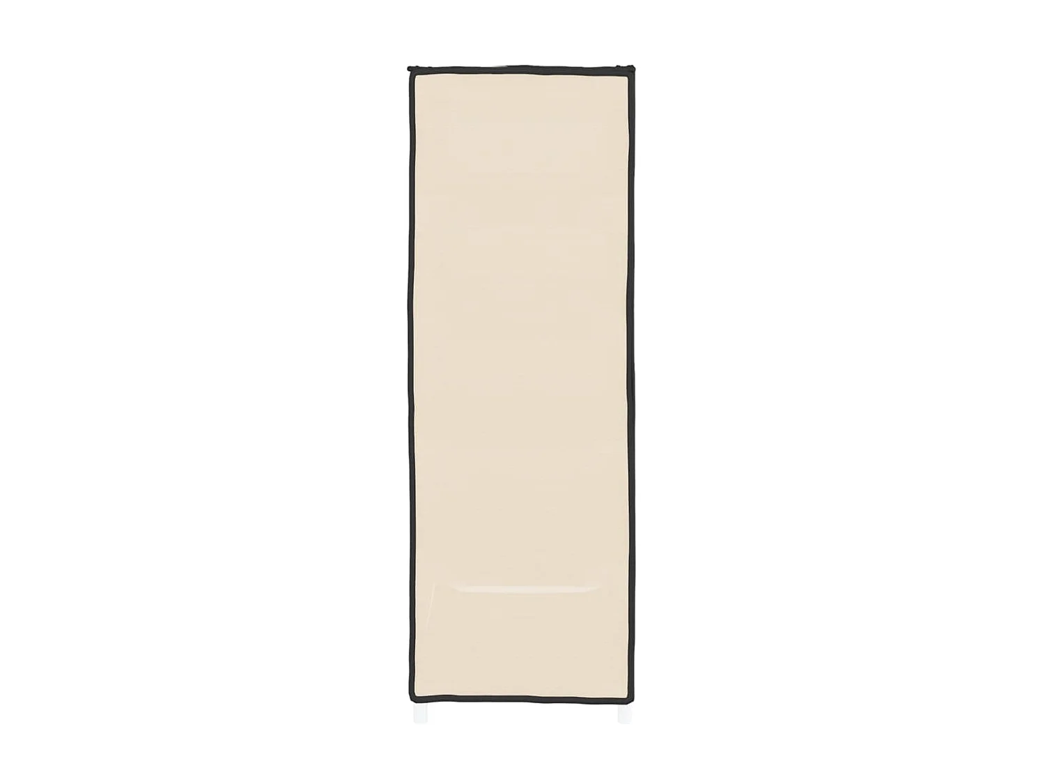 Scarpiera beige 60x28x90 cm Tessuto