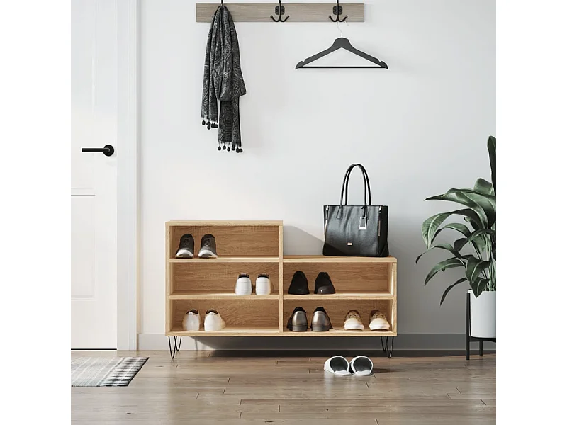 Scarpiera Rovere Sonoma 102x36x60 cm MDF