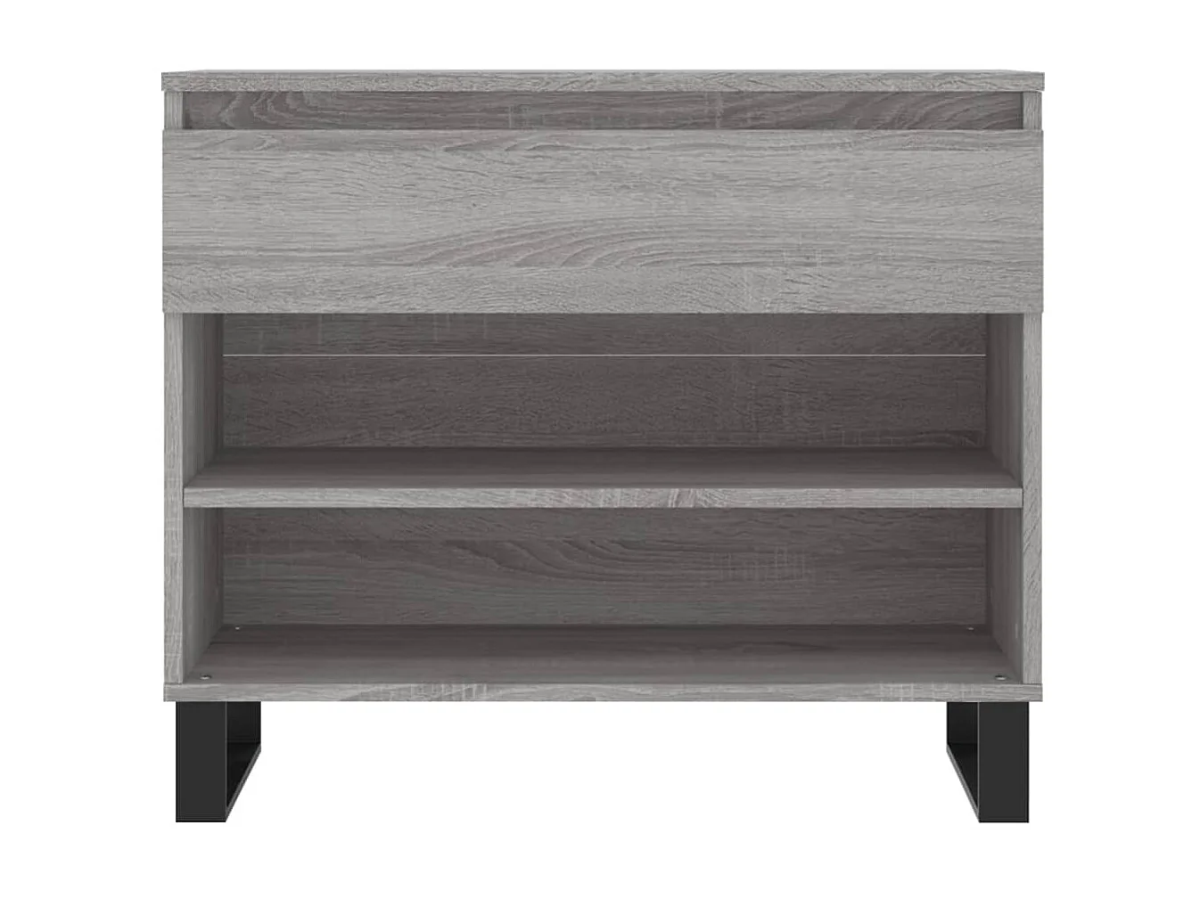 Sonoma schoenenkast grijs 70x36x60 cm Bewerkt hout